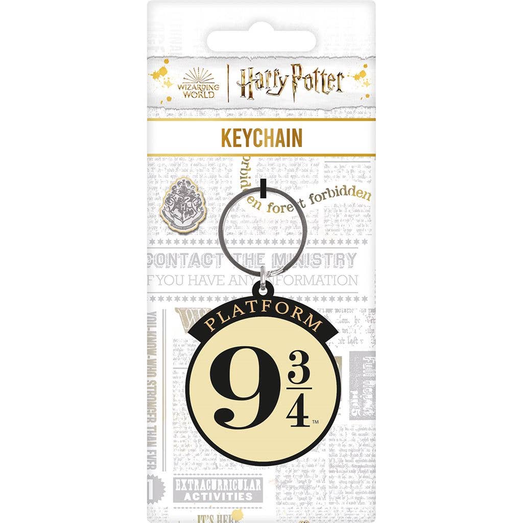 Platform 9 3/4 Rubber Keychain