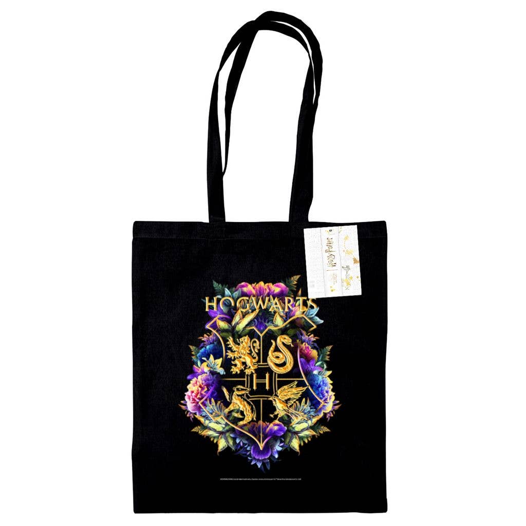 Hogwarts Crest Watercolour Tote Bag
