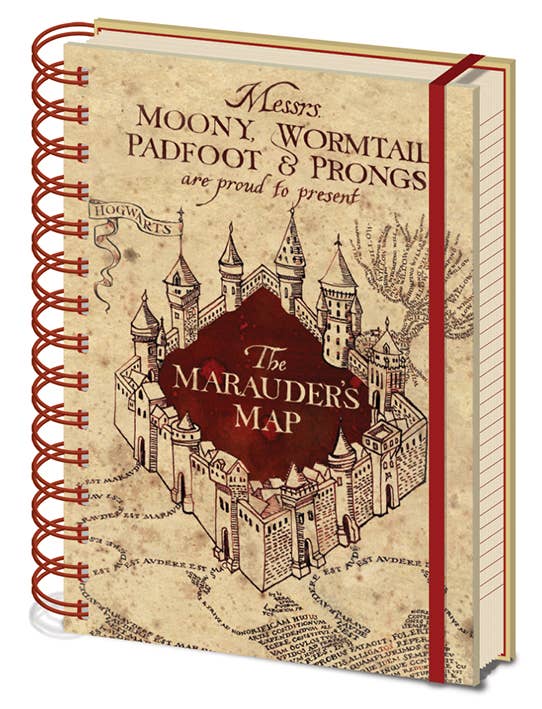 The Marauders Map A5 Notebook